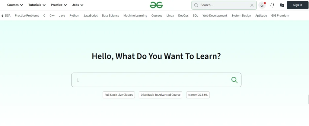 GeeksforGeeks